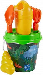 Ведерко с аксессуарами для песочницы Джунгли (Ecoiffier, ECO685)